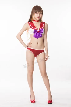 Popularne seksowne stroje kąpielowe Sailor Moon PEACH JOHN cosplay kostium Rei Hino