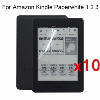 10 szt./lot ultra miękki przezroczysty ekran LCD folia ochronna Pokrywa Amazon Kindle Paperwhite 1/2/3 6 cm folia ochronna