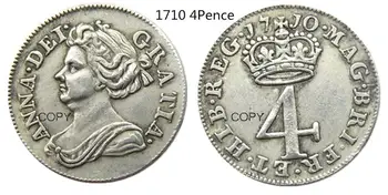 Wielka brytania zestaw(1710-1740) 3/4/6 pensów 10szt Somalijski - George I brytyjska posrebrzana replika monety