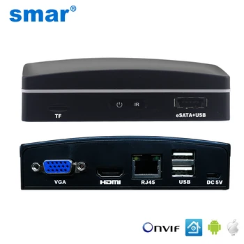 <url> ™ nie ma m Super Mini NVR 4CH 8CH CCTV rejestrator sieciowy NVR Onvif, H. 264 do 720P/960P/1080P kamera IP obsługa eSATA/TF/USB