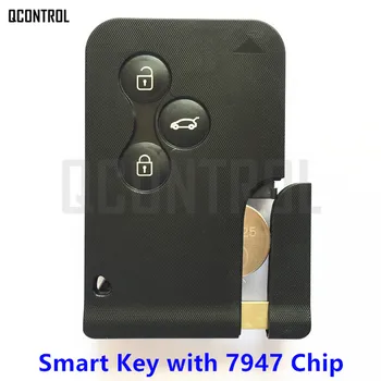 QCONTROL Car Remote Smart Key komplet do Renault Megane Scenic PCF7947 chip
