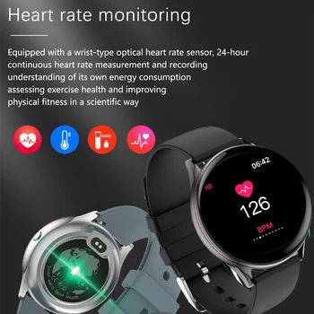 LIGE 2020 New IP67 Wodoodporny Smart Watch Men Heart Rate Blood Pressure Monitoring Sport fitness tracker Full Touch Screen Watch