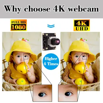 Moduł kamery af HD 4K 3840x2160 Mjpeg 30fps High Speed Mini USB 2.0 Webcam Board moduł kamery bez zniekształceń obiektywu