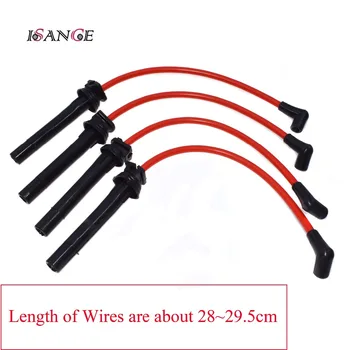ISANCE Spark Ignition Plug Wire Cable Set R50 R53 10,2 mm do BMW Mini Cooper 2002 2003 2004 2005 2006 doładowany silnik 1,6 l