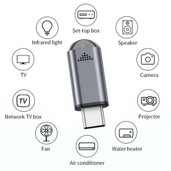 IR-urządzenia bezprzewodowy pilot zdalnego sterowania na podczerwień adapter telefon pilot zdalnego sterowania dla Micro USB Type-C, Mini TV Romote Control