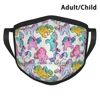 Twinkle Eye G1 Ponies Custom Design For Adult Child Mask Filter Są Zmywalni Face Mask My Little Twinkle G1 Pegasus Unicorn