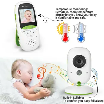 Kamera bezprzewodowa niania cyfrowy wyświetlacz LCD noktowizor 2-Way Talk Video IR LED Temperature Monitor Infant Baby Camera