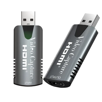 Nowy mini HD 1080P HDMI Video Capture Card USB 2.0 Video Grabber HDMI do gry / filmy Live Streaming Tool