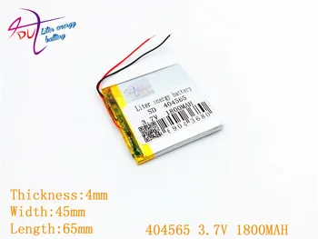 Litrowej energetyczna bateria 404565 3.7 V 1800MAH elektroniczne czytniki 044565 e-edukacyjna maszyna 3.7 V litowo-polimerowe baterie
