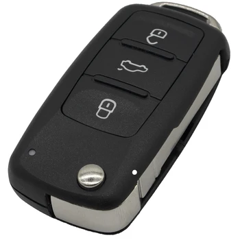 WhatsKey 3 przyciski zdalnego klucza pasują do VW 5K0837202AD dla Volkswagen Caddy Eos, Golf, Jetta Beetle Polo Up Tiguan 5K0 837 202 AD