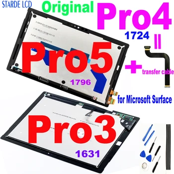 Oryginalny wyświetlacz LCD do Microsoft Surface Pro 3 1631 Pro 4 1724 Pro 5 1796 wyświetlacz LCD ekran dotykowy digitizer w zbieraniu wyświetlacza Pro3