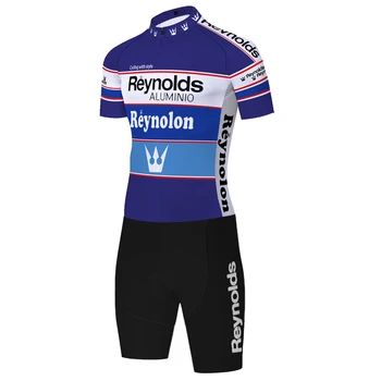 One piece Reynolds Speedsuits krótkie rękawy klasyczny Skinsuit rower kombinezon Ciclismo Triathlon garnitur jazda na Rowerze Jersey Triathlon