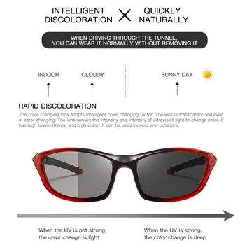 YAMEIZE fotochromowe okulary dla mężczyzn okulary polaryzacyjne-kameleon rocznika nadmiernego oświetlenia okulary do jazdy okulary dla kobiet Oculos UV