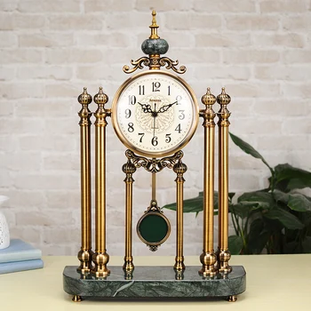 Europejski styl w luksusowym stylu retro salon zegarki amerykańskie biuro w domu zegar zegar ozdoby twórczy sypialnia dekoracje