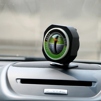 LEEPEE Car Compass led wbudowany inklinometr kąt nachylenia pojazdu Samochód Деклинометр gradient auto pochylenie metr poziom wysokiej precyzji