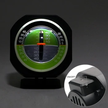 LEEPEE Car Compass led wbudowany inklinometr kąt nachylenia pojazdu Samochód Деклинометр gradient auto pochylenie metr poziom wysokiej precyzji