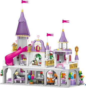 Bloki przyjaciele dla księżniczki zamek Windsor, książę, dziewczyna serii edukacyjne zebrane zabawki