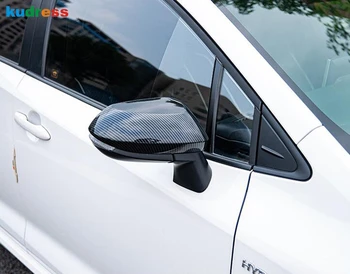 Toyota Corolla sedan 2019 2020 2021 ABS włókna węglowego samochodu lusterka boczne lusterko wsteczne pokrywa wykończenie akcesoria do włosów 2 szt.