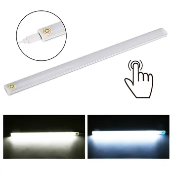 Led Armario LED czujnik kuchnia pod szafą światło szafa LED szafa światło Regał Biały lampka USB z przełącznikiem dotykowym