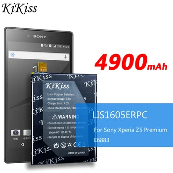 KiKiss prawdziwe pojemności 4900 mah akumulator litowo-jonowy Sony Xperia Z5P Z5 Plus Premium Dual E6883 E6853 LIS1605ERPC