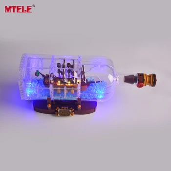 MTELE Led Light Kit (z akumulatorem blokiem) dla 21313 pomysłów serii statek w butelce jest kompatybilny z 16051