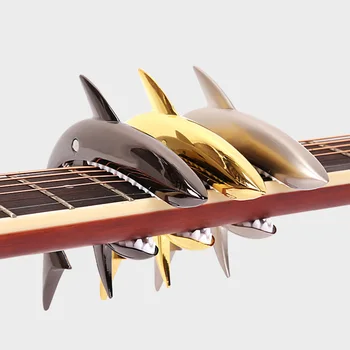 Elektryczna Rekin Forma Guitar Capo Stop Cynku Szybka Zmiana Zacisk Do Akustycznej Gitary Klasycznej Ra Akcesoria Do Instrumentów Muzycznych