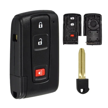 OkeyTech 2/2+1 przycisk Smart Key Shell Fob etui do Toyota Prius Corolla Chr Yaris Rav4 Auris wth wstaw TOY43/TOY48 ostrze