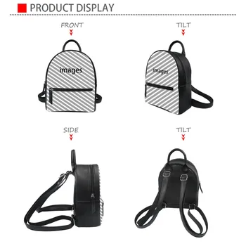 Noisydesigns Greyhound drukuje PU damskie plecaki modne mini torby dla dziewczyn studenckie, szkolne torby Daypack Darmowa wysyłka