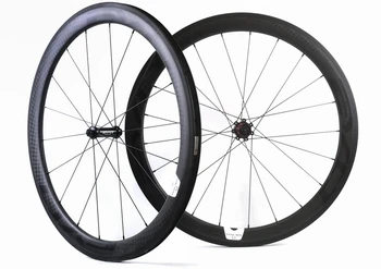 700C 50mm depth road bike carbon wheel 25mm width Clincher/tubular bicycle road carbon wheelset 12K matte finish with Evo decals