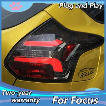 Dynamiczne wideo na 2012 2013 rok do FORD Focus 3 hatchback taśmy led światła tylne światła tylne tylne światło kolor czerwony TJ