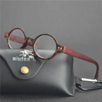MINCL/retro styl optyczne okulary wysokiej jakości okulary vintage леопардовые okulary ramka okrągłe okulary do czytania lxl