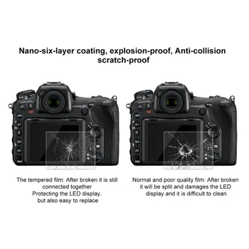2szt HD, 3-calowy ekran aparatu szkło hartowane folia ochronna do Nikon D7100 D7200 D750 D500 D5 D600 D610 D810 D800