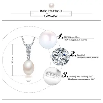 925sterling Srebrny naszyjnik wisiorek dla kobiet autentyczne prawdziwy AAAA wysokiej jakości naturalne słodkowodne perły wisiorek jewelry8-9mm