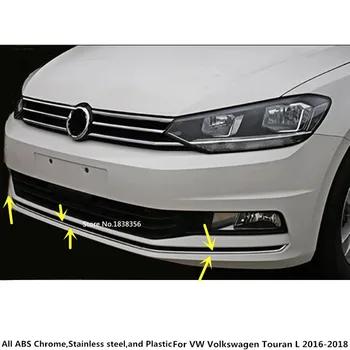 Do VW Volkswagen Touran L 2016 2017 2018 2019 samochodowy zderzak ochronny wykończenie ze stali nierdzewnej przednia głowica dolna część maski pedał listwa ochronna