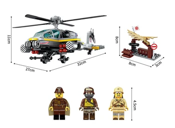 Oświeć Apache Raid helikopter samolot bloki zestawy kompatybilne wojskowe wojskowe żołnierze cegły zabawki dla chłopców