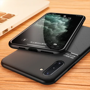 Cienki, miękki pokrowiec dla Samsung Galaxy S10 S9 S8 Note 10 9 8 S20 ultra Plus A01 A21 A51 A71 S10e samochodowa magnetyczna płyta tylna pokrywa telefonu