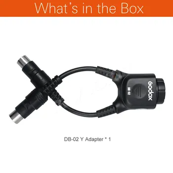 Godox DB-02 kabel Y adapter 2 do 1 dla zasilacza PROPAC PB960 AD360 AD180