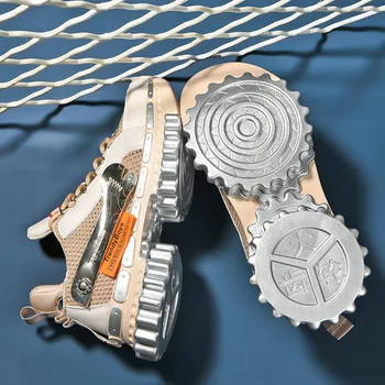 Nowy trend projekt mechaniczny buty sportowe Gear Sole Breathables trampki męskie buty do biegania зашнуруйте buty do chodzenia