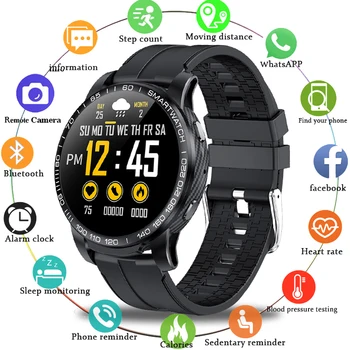 LIGE Smart Watch Phone Full Touch Screen Sport Fitness Watch IP68 Wodoodporny połączenie Bluetooth smartwatch Men dla Androida i ios