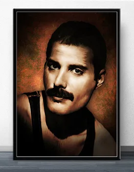 Płótno Malarstwo, Plakaty I Reprodukcje Ścienne Obrazy Do Salonu Gorąca Freddie Mercury Rock-Muzyka Sztuka Dekoracji Wystroju Domu Plakat