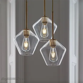 Nordic Glass Modern Pendant lights lampy Loft LED wisząca wisząca do kuchni, restauracji, salonu, sypialni E26 E27