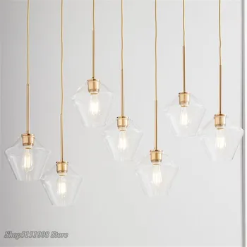 Nordic Glass Modern Pendant lights lampy Loft LED wisząca wisząca do kuchni, restauracji, salonu, sypialni E26 E27