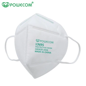 10szt POWECOM KN95 Maska FFP2 maska do twarzy 95% filtrowanie zabezpieczeń ochronna maska do twarzy usta oddychająca zestaw ochrony usta muflowy pokrywa