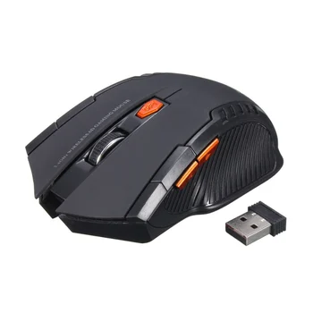 Profesjonalna bezprzewodowa mysz 1200DPI 2.4 G Gaming Mice laserowa mysz Gamer Silence wbudowana bateria komputerowe myszy do PC laptopa