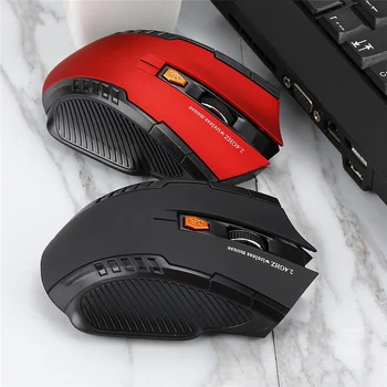 Profesjonalna bezprzewodowa mysz 1200DPI 2.4 G Gaming Mice laserowa mysz Gamer Silence wbudowana bateria komputerowe myszy do PC laptopa