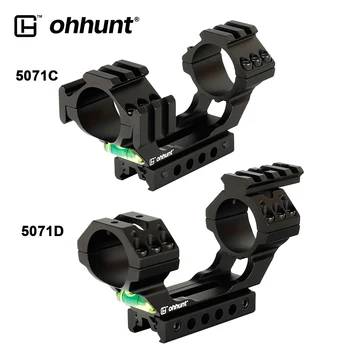 Ohhunt Tactical Optical Mount 30mm/25.4 mm Scope pierścienie na jaskółczy ogon do szyny Пикатинни z пузырьковым poziomem dla łowiectwa wzroku wzroku