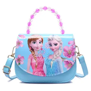 Gorąca wyprzedaż kreskówka Elsa księżniczka wzór druku dla dzieci torba piękne dzieci torba dziewczyny królowa Śniegu torby na ramię dla dziewczyn