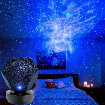 Niebo gwiaździste nocne USB Akumulator Niebie Gwiazda oprawa Cosmos Decor projektor Astro Dropshipping Romantic Sky I0Z3