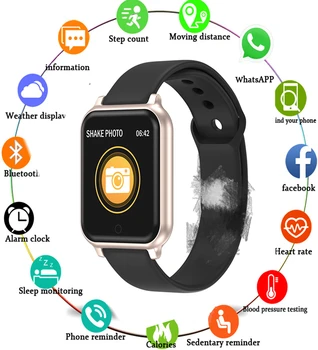 Inteligentny zegarek Mężczyźni Kobiety 2020 nowy fitness rytmu serca monitor ciśnienia krwi Smartwatch for IOS Android PK IWO 12 13 inteligentnego zegarka