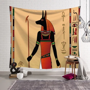 Zabytkowe Starożytne Egipskie Drukowane Tkaniny Dekoracyjne Tkaniny Mandala Ścienne Tkaniny Dywan Duchowy Gobelin Matę Do Jogi Wystrój Domu